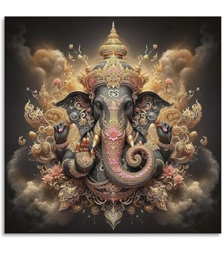 Amazon.co.jp: 象の頭神仏ガネーシャ ポスター アートパネル